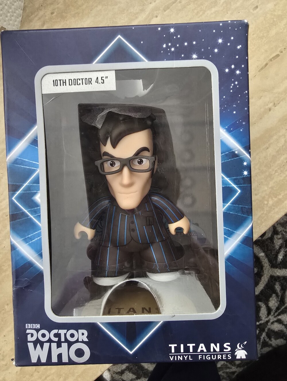 Doctor Who 10th Doctor 4.5" Titans Vinyl Figure - Navy Pinstripe